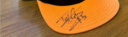 Baseball Cap Bill with Signature