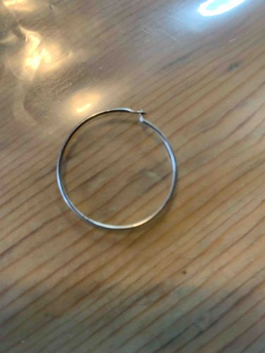 Silver-Tone Hoop Earring