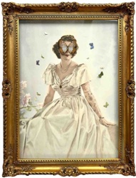 Tess Chodan 48x36 - Portrait with Butterfly Mask