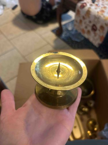 Brass Single Candle Holder