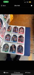 Collection of 1989-1990 NBA Hoops Basketball Cards in Binder