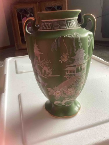 Chinoiserie Style Ceramic Vase