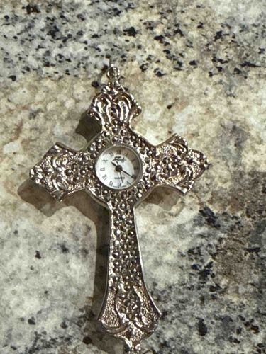 Tissot Marcasite Cross Pendant Watch