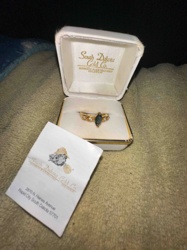 Black Hills Gold Marquise Ring with Accent Stones