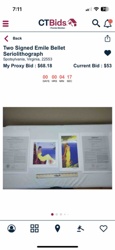 Two Signed Emile Bellet Seriolithographs