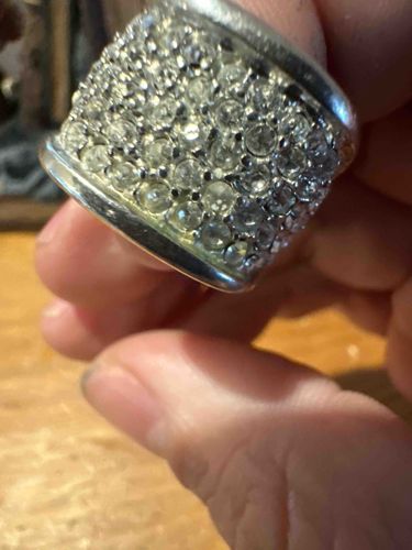 Pave Rhinestone Statement Ring