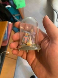 Konitz Limited Edition Miniature Figurine Bell Jar / Snow Globe