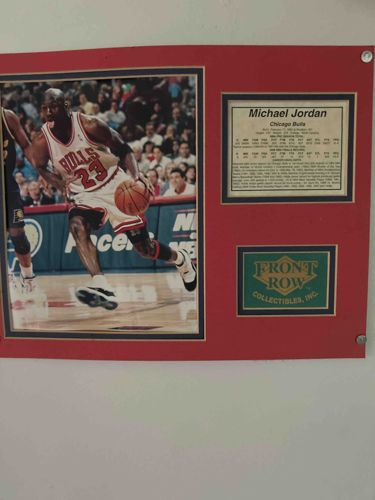 Framed Michael Jordan Memorabilia Display