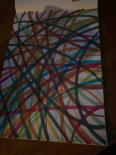Abstract Marker Drawing on Paper