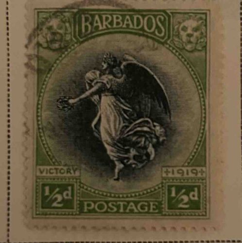 Barbados Victory 1/2d Postage Stamp