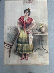"Gran Feria" Spanish Lady Chromolithograph