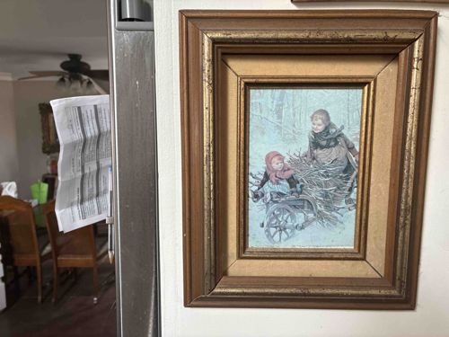 Framed Print of 'The Wood Gatherers' (After Arthur John Elsley)