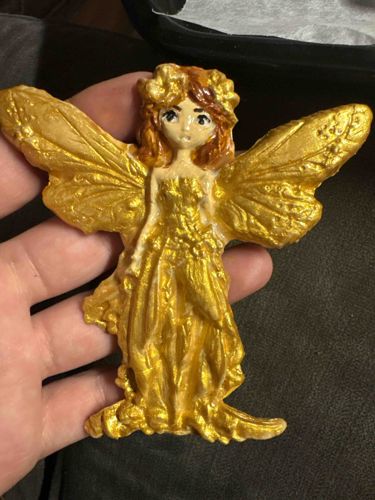 Hand-Painted Fairy Sculpture Ornament