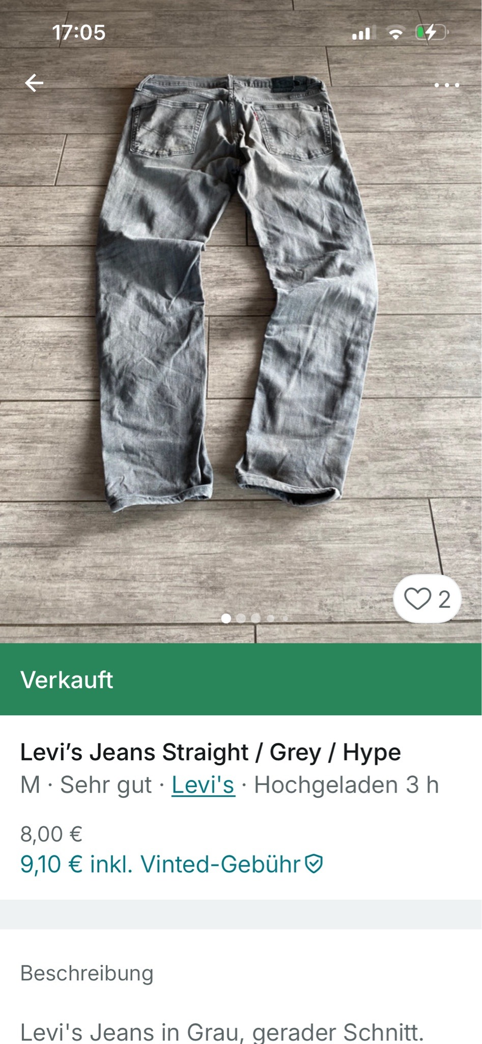 Submitted photo of Levi's Straight Jeans (not authenticated)