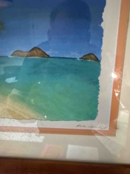 Framed Coastal Scene Art Print