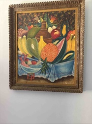 Tropical Still Life with Fruits and Pot