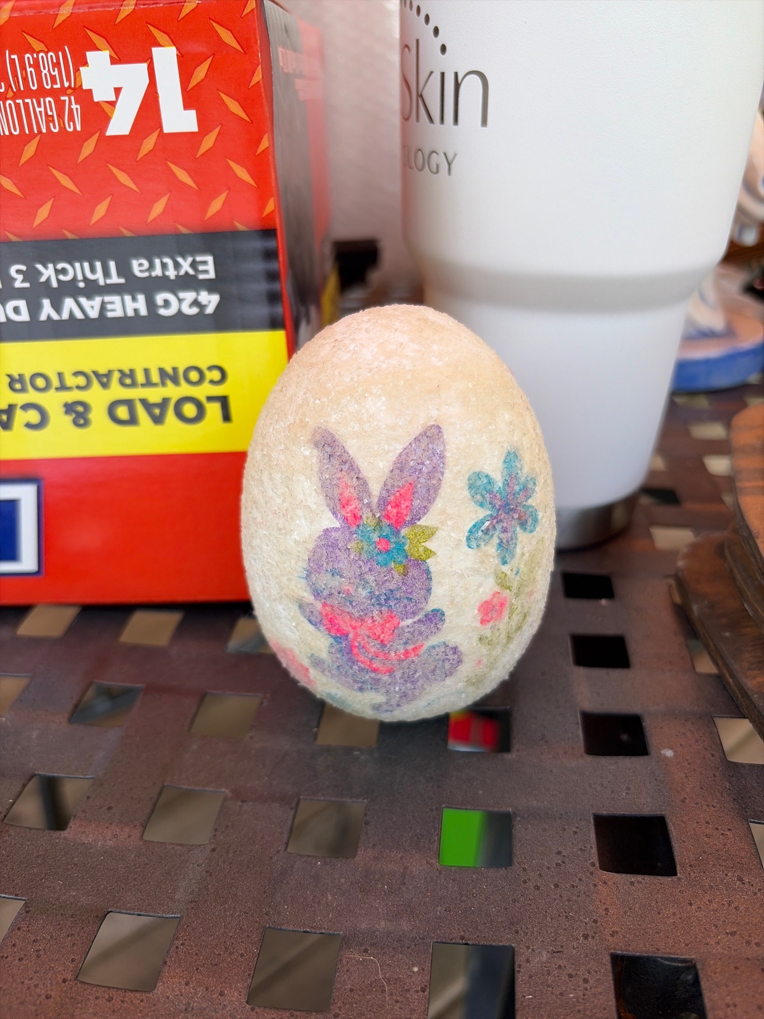 Submitted photo of Decorative Easter egg with rabbit motif