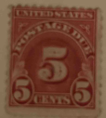 United States 5 Cents Postage Due Stamp