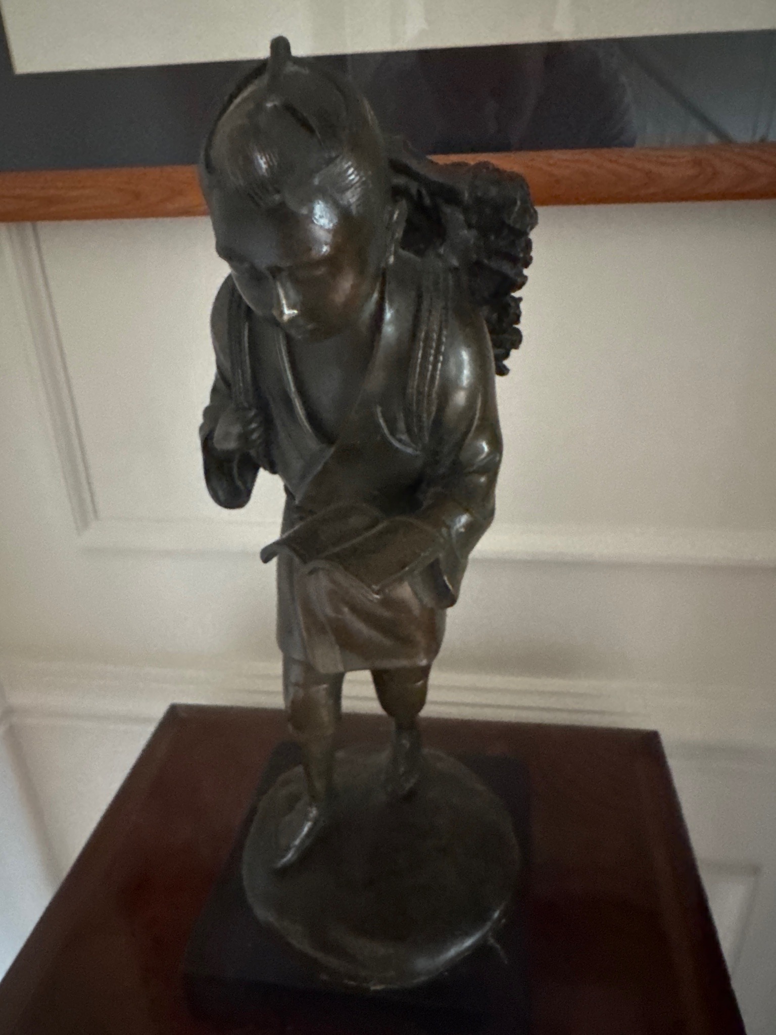 Bronze Ninomiya Sontoku (Kinjiro) Statue