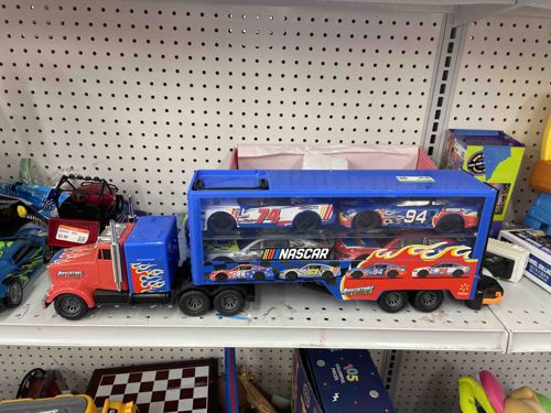 Adventure Force NASCAR Semi-Truck Car Carrier Play Set