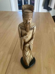 Carved East Asian Scholar/Official Figurine