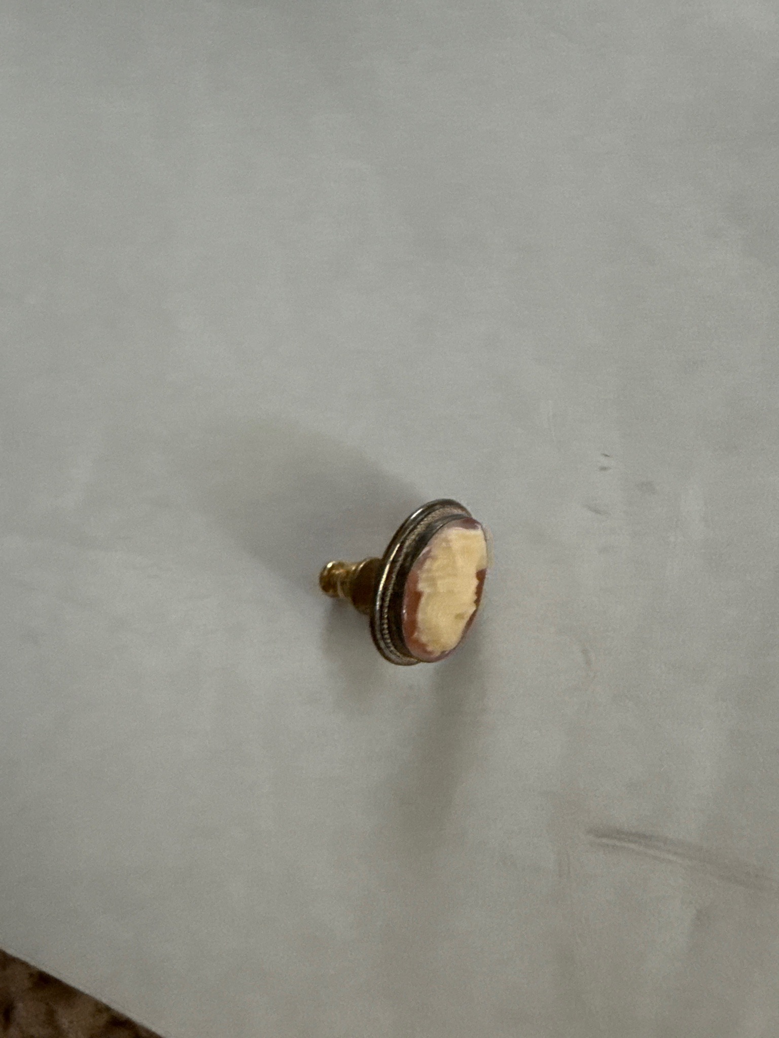 Submitted photo of Carved shell cameo dress stud