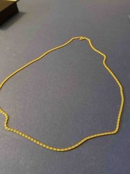 Gold Snake/Foxtail Chain Necklace