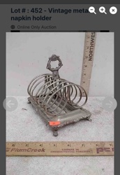 Vintage Metal Napkin Holder
