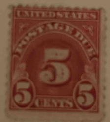 United States 5 Cents Postage Due Stamp