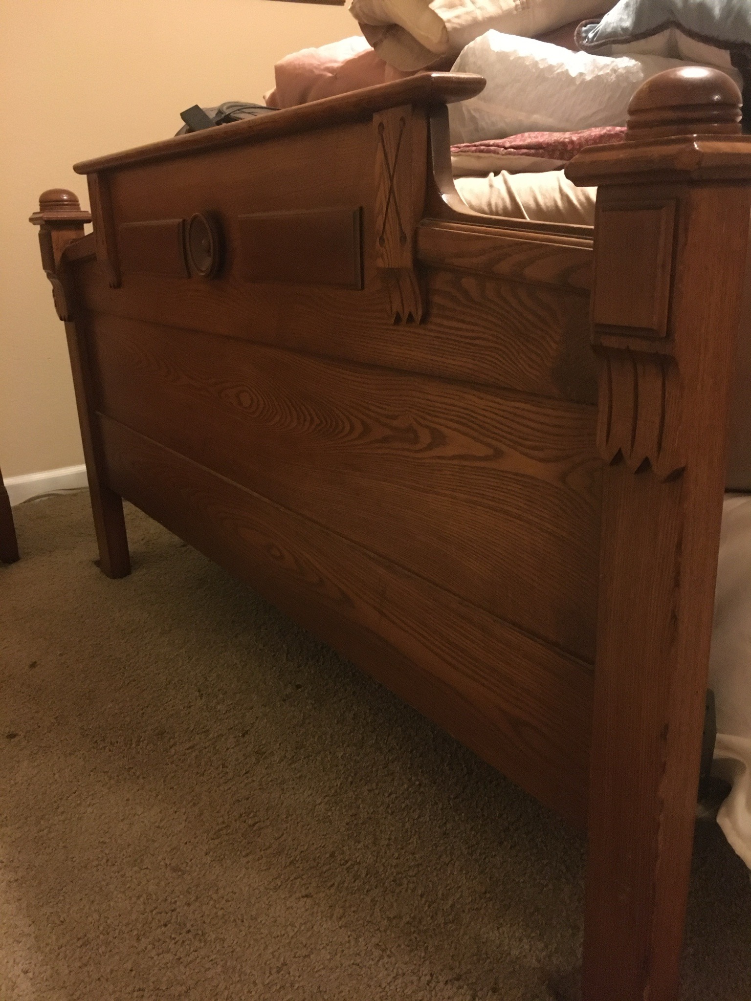 Submitted photo of Victorian oak bed frame