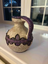 Vintage Purple Glaze Handled Pitcher/Jug