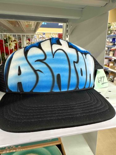 Custom Airbrushed 'Ashton' Personalised Trucker Hat