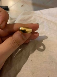 Domed Yellow Gold Band Ring