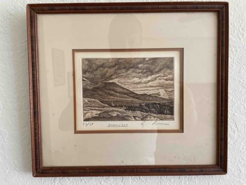 Framed Limited Edition Engraving 'Stormy Day'