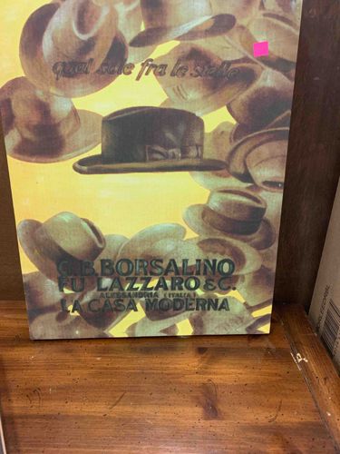 Borsalino 'La Casa Moderna' Vintage-Style Advertising Print