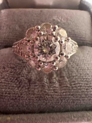 Diamond Cluster Ring