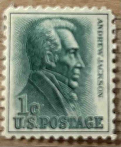 Andrew Jackson 1-cent US Postage Stamp