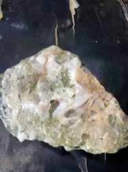 Quartz with Green Inclusions (Likely Moss or Chlorite)