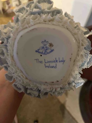 Irish Belleek 'The Limerick Lady' Figurine Base