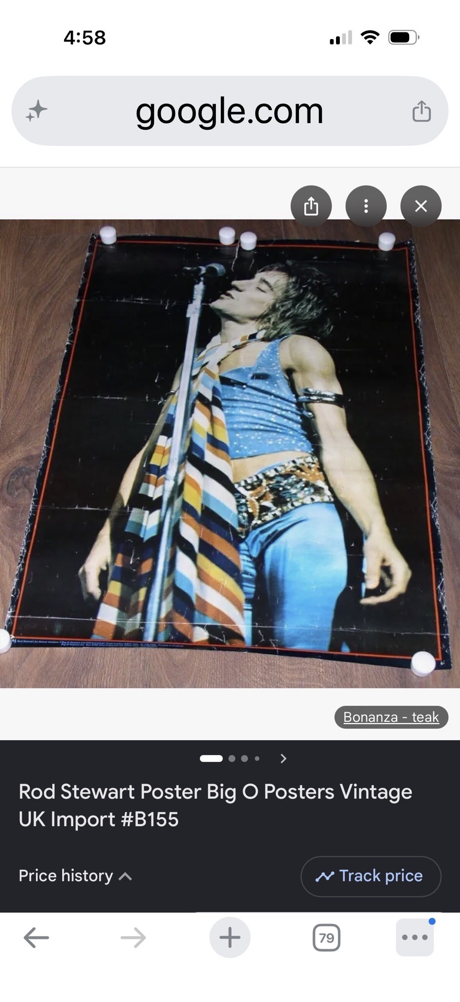 Submitted photo of Rod Stewart Poster, Big O Posters (unverified)