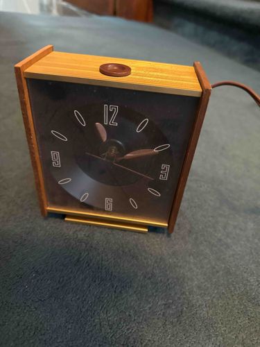 Mid-Century Modern Electric Table Alarm Clock