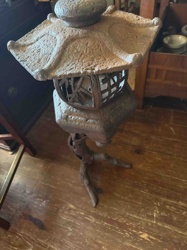 Japanese-Style Cast Iron Pagoda Garden Lantern
