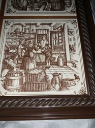 Framed Holland Porcelain Decorative Tiles