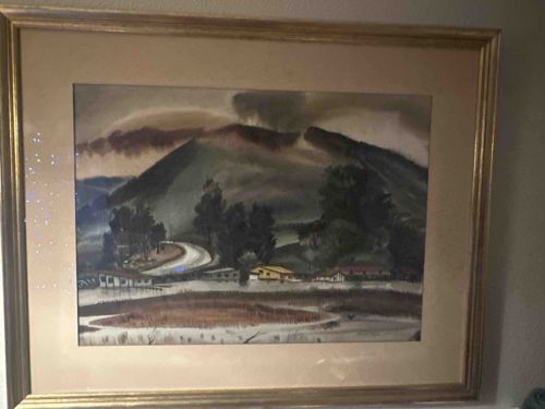 Robert Bach 'Kona' Watercolor Painting