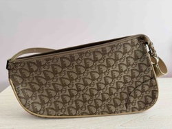 Dior Trotter Monogram Shoulder Bag (Baguette Style)