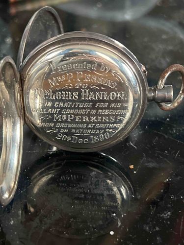 Engraved Presentation Pocket Watch Case