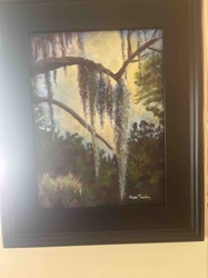 Spanish Moss Landscape Painting by Alison Terry