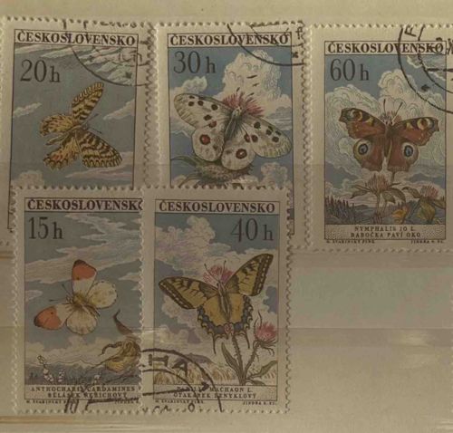 1961 Czechoslovakia Butterfly Postage Stamp Series