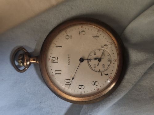 Vintage Elgin Open-Face Pocket Watch