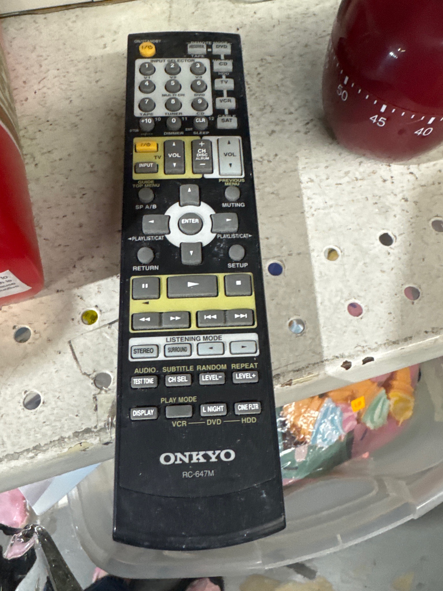 Onkyo RC-647M AV Receiver Remote Control